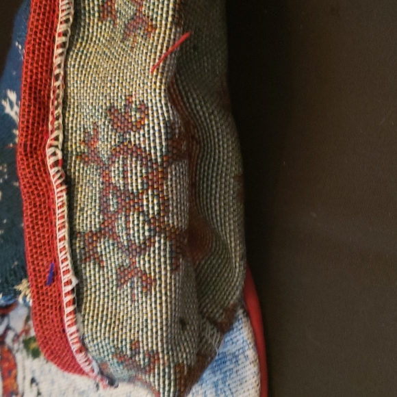 Snowman Christmas Stocking. Machine woven cotton/polyester - Picture 10 of 12